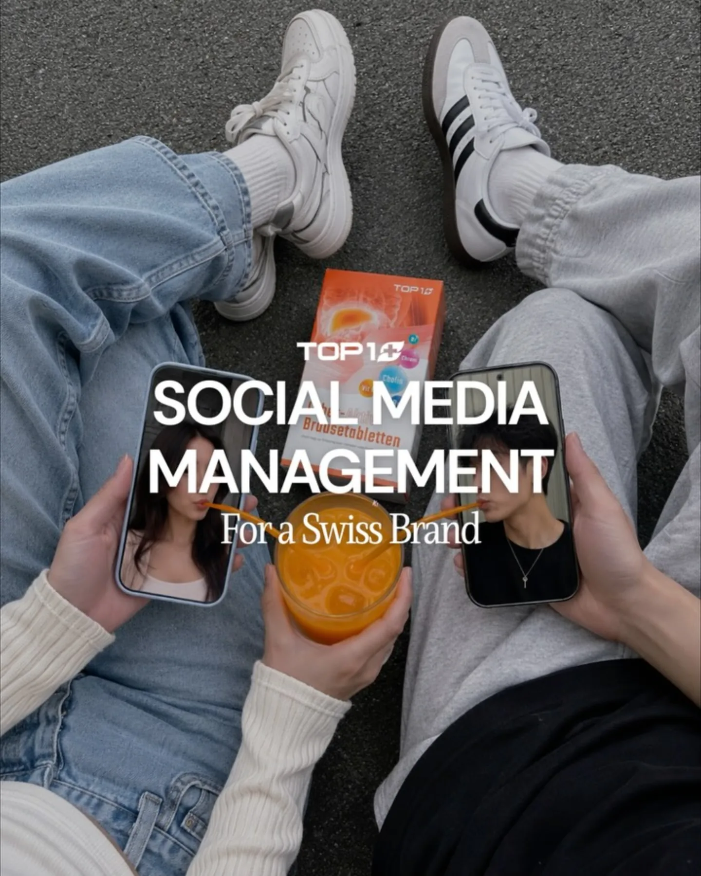Top1 Switzerland social media management artwork